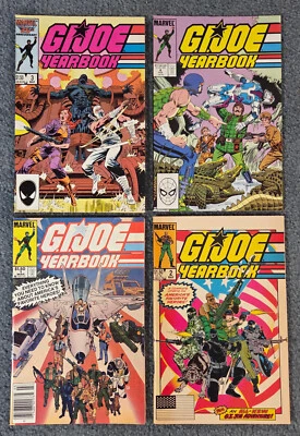 G.I. JOE YEARBOOK Lot  of 4 #1-4 MARVEL COMICS 1985-88 1st CrocMaster - NM- - Image 1 of 2