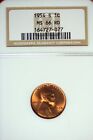 1954 - S NGC MS66 RD Lincoln Cent!!  #B42917