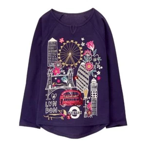 NWT Gymboree Ready Jet Go London Tee Shirt Top Girls 4,5/6,7/8 - Picture 1 of 1