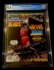 MICHAEL JORDAN RARE 1997 NO LABEL SI FOR KIDS CARD INSERT MJ JAMS CGC 9.2 - Picture 1 of 3