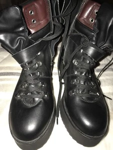 STEVE MADDEN HIKING Boots Women’s 10 Leather Tops Brown /Black New W/TAGS Winter - Picture 1 of 7