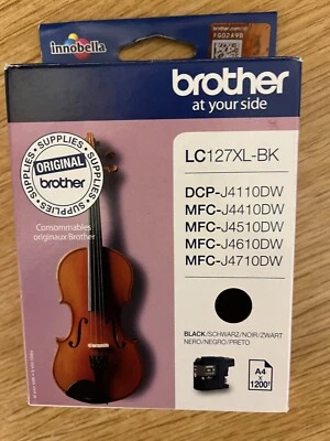 Genuine Brother LC127XL, Black Ink Cartridge, MFC-J4510DW, MFC-J4610DW LC127XLBK - Image 1 of 2