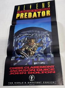 Aliens / Predator - Promo Comic Book Poster 11x21” RARE dark horse vs 1993