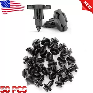 50x For 2009-14 Nissan Cube Clip 10mm Hood Fender Push Rivets Retainer Fasteners - Picture 1 of 12
