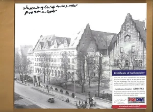 PSA/DNA R. W. Sonnenfeldt Chief Interpreter Nuremberg Autographed 8x10 Picture - Picture 1 of 1