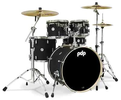 PDP BY DW SHELLSET CONCEPT Maple Schlagzeug Satin Black Drumset CM5 Schwarz