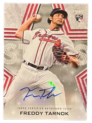 Freddy Tarnok 2023 Topps Baseball Stars RC Rookie Auto Braves - Image 1 of 2
