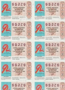 España Lotería Nacional V Centenario Descubrimiento Billete año 1988 (GM-641) - Picture 1 of 1