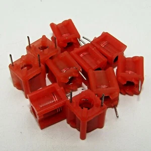 ( 10 PCS ) 142-02J08 Coilcraft Turnable Inductor Red - Picture 1 of 1
