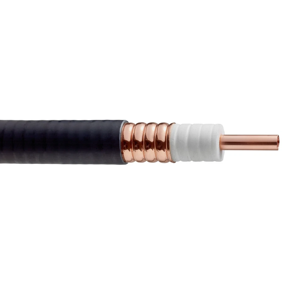 Cable coaxial dieléctrico de espuma de baja pérdida de cobre corrugado LCF78-50JA 7/8" Foto 1 de 1