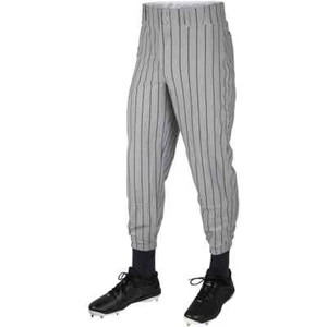 Champro Pants Batting XL Mens Gray 14 oz Warpknit Pinstripe Navy EG4P Team New - Picture 1 of 10