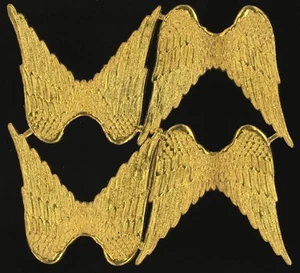 alter Bogen 4 Paar Engelsflügel Dresdner Pappe - DIE CUT SCRAPS - Picture 1 of 1