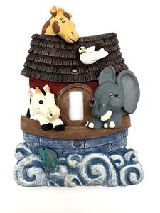 Noahs Ark Light Switch Cover Wallplate Ceramic Children’s Religious Bible - Picture 1 of 3