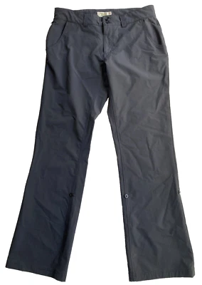 Mountain Khakis Hiking Pants Womens 10 Reg Classic Fit Nylon Roll Up Gray - Image 1 of 4