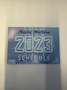 2023 - Miami Marlins - Pocket Schedule - Picture 1 of 2