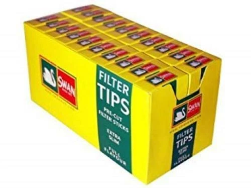 Swan Extra Slim Filter Tips x 20 Packs - Image 1 of 3
