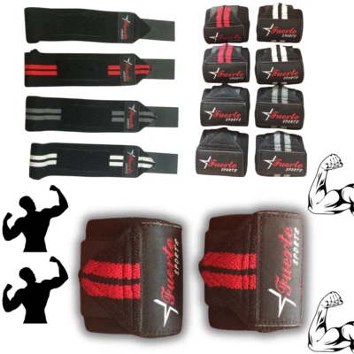 Weight Lifting Wraps Training Gym Wrist Support Straps Workout CrossFit training - Image 1 of 4