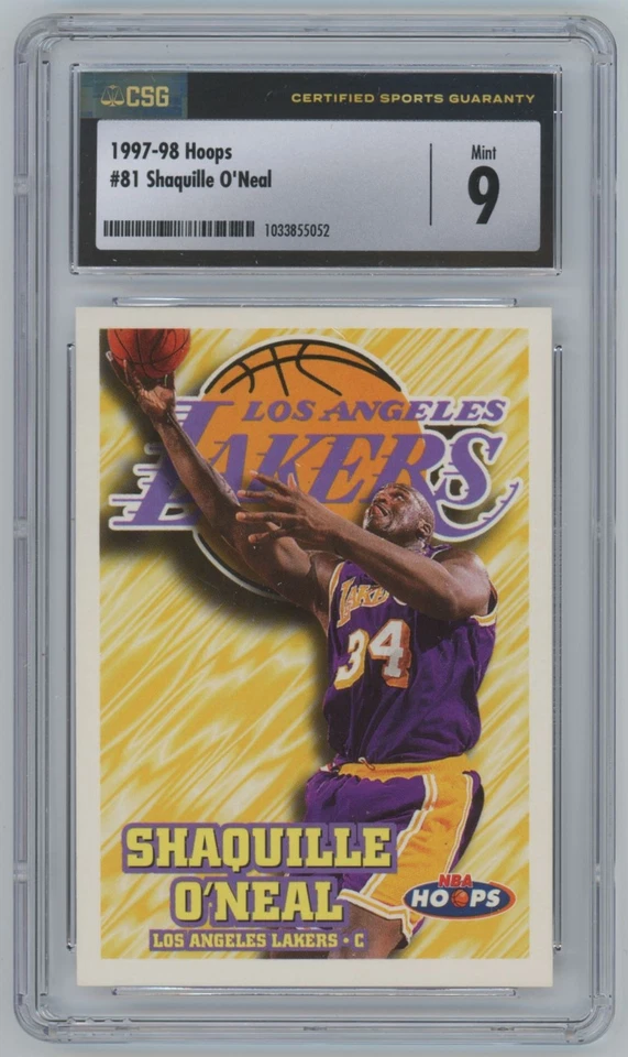 1997-98 Hoops Shaquille O'Neal CSG 9 Basketball Cards #81 - Image 1 of 2