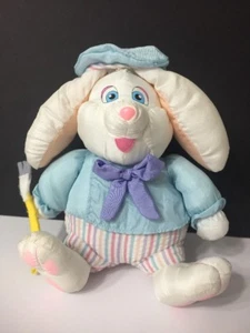 Plush Painter Bunny Rabbit Stuffed Animal Paint Brush Artist 8” Easter Parachute - Picture 1 of 12