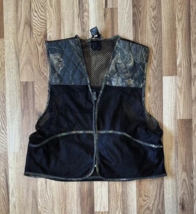 Quail Unlimited Hunting Vest Mens Large Green Black Mesh - Picture 1 of 3