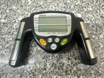 Omron HBF-306CN Fat Loss BMI Monitor Tracker - Nero - Testato e Funzionante - Immagine 1 di 2