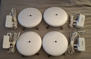 4 X BT Wi-Fi Discs - For Whole Home WIFI Extender White X 4 - Afbeelding 1 van 4