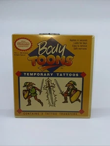 Vintage 1992 Nintendo Legend Of Zelda Body Toons Rub On Temporäre Tattoos KOSTENLOSER VERSAND! - Bild 1 von 8