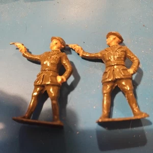 vintage JOHILLCO British Army Hollow cast figures WW1 2 x sergeant lot 2 - Picture 1 of 9