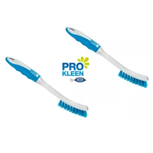2x Pro Kleen Grout & Tile Cleaning Brush | Long Handle Scrubber for Shower Track - Picture 1 of 2