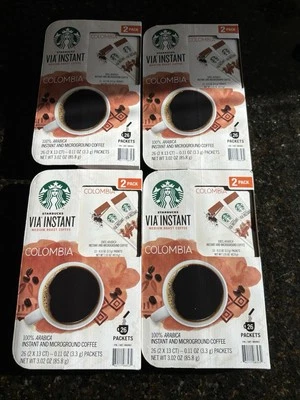 Starbucks VIA Instant Coffee Colombia Medium Roast  (104 packets) Exp：05/26 - Image 1 of 4