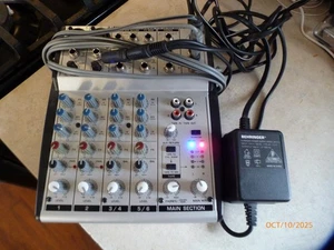 Behringer Eurorack UB802 Ultra-Low Noise 8 Input 2 BUS Mixer with OEM Power Cord - Picture 1 of 6