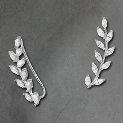 SilberDream Ohrringe Ear Cuff Ranke Zirkonia weiß Ohrklemmen 925 Silber GSO429W - Bild 1 von 4