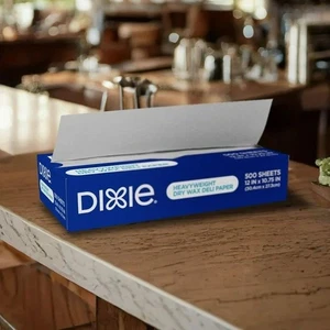 Dixie Heavyweight Dry Wax Deli Paper 12" X 10,75", spedizione gratuita - confezione a scelta - Foto 1 di 4