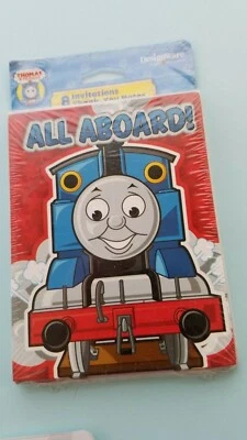 Thomas The Tank Engine Birthday Party Invites and Thank you Notes - Image 1 of 4