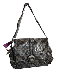 Diaper Bag NEW - Laminated Buckle Bag Fleur-De-Lis Baby Kalencom BNWT FAST SHIP - Picture 1 of 13
