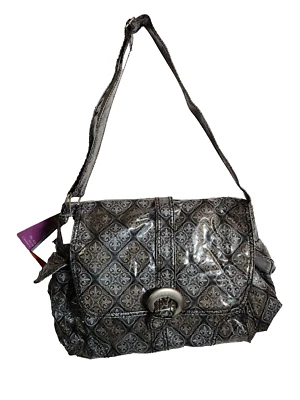 Diaper Bag NEW - Laminated Buckle Bag Fleur-De-Lis Baby Kalencom BNWT FAST SHIP - Image 1 of 4
