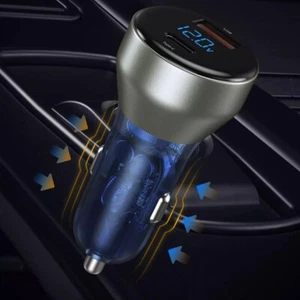PD 45W QC3.0 USB C Car Charger Adapter Fast Charging for iPhone Android phone - Picture 1 of 5