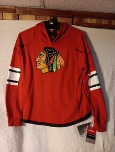 Chicago Blackhawks NHL Reebok Sweatshirt Hoodie Boys Youth Large 14-16 Embroider - Picture 1 of 11