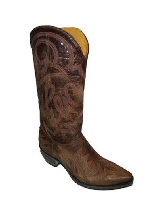 全新 Old Gringo LAUREN 黄铜女式牛仔靴 皮革 尺码 6.5 零售 450 美元 — 第 1/1 张图片