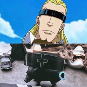 Anime One Piece Cosplay Helmeppo Glasses Black Sunglasses Sunnies Costume Prop - Picture 1 of 13