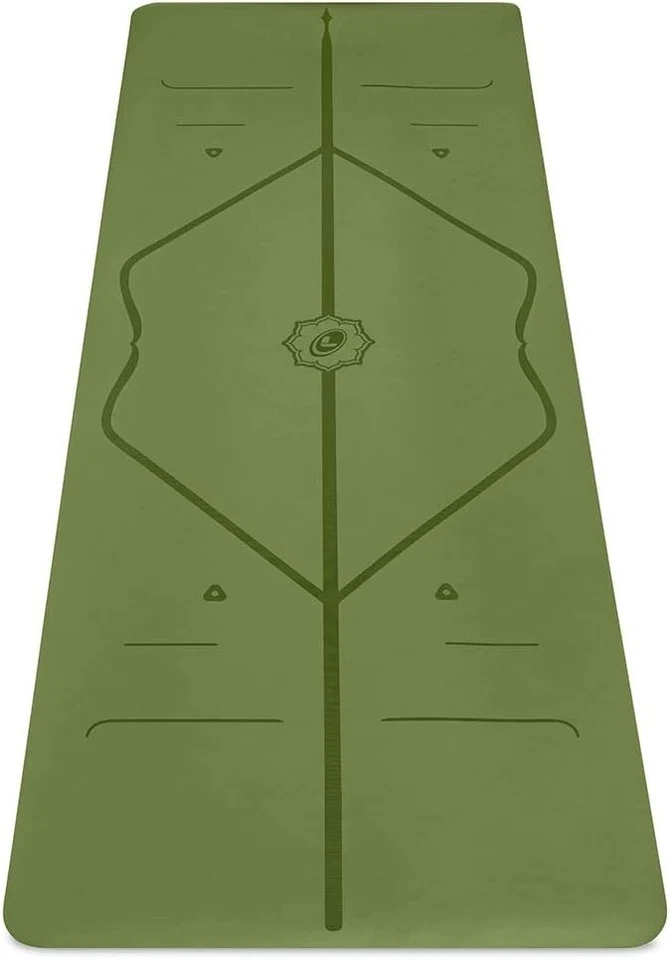 Liforme Original Yoga Mat Free Yoga Bag Included 4.2MM Thick Mat Olive - Image 1 of 4