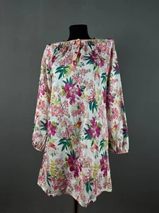 Kenzo Kids Dress Long Sleeve Floral Multicolor Size S - Picture 1 of 13
