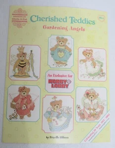 Cross Stitch Cherished Teddies Gardening Angels Patterns New Priscilla Hillman - Picture 1 of 4