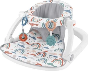 Fisher-Price Asiento de piso Sit-Me-Up Juguetes de desarrollo Duchas arco iris - Imagen 1 de 5
