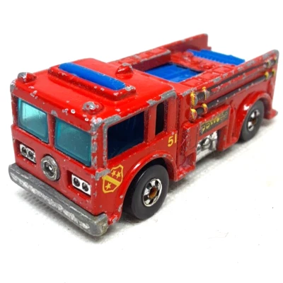 Hot Wheels Fire-Eater Flying Colors 1976 Red Made In Hong Kong - Image 1 of 4