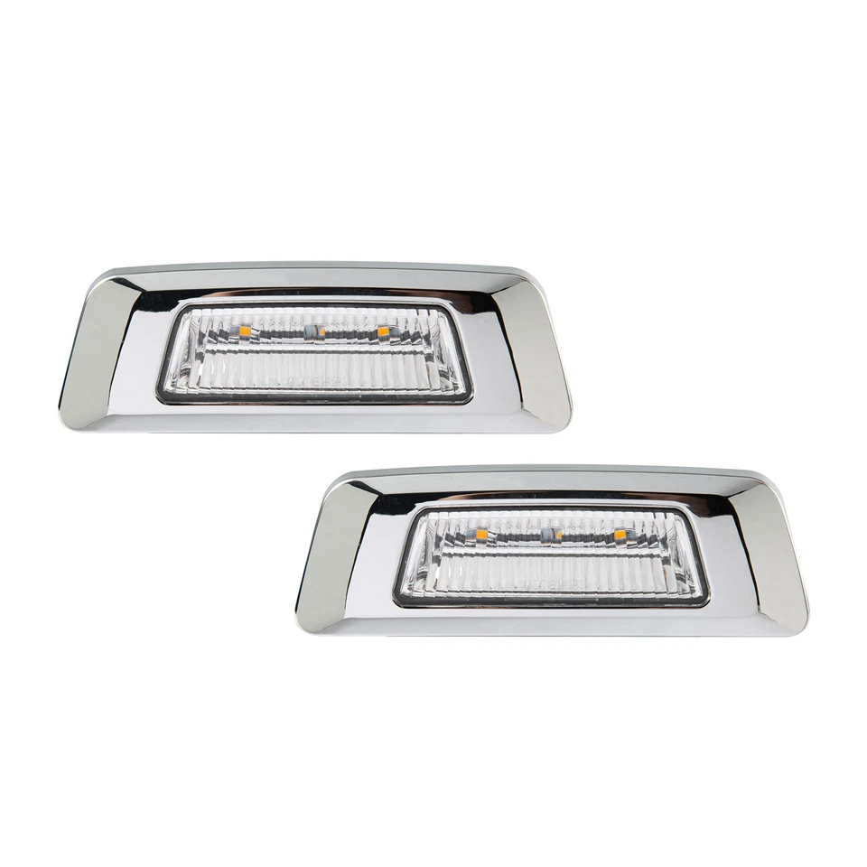 Luz LED marcadora lateral 2 piezas apta para Kenworth T680 T880 ámbar guardabarros luz marcadora Foto 1 de 4