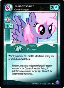 My Little Pony CCG Rainbowshine Cloud Wrangler Common Trading Card - Picture 1 of 5
