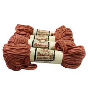 4 Matassine 40 Yds Lady Arazzo Artigianale Filato Lana Vergine Regency Colore Rosa 411 - Foto 1 di 4