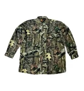 Browning Men's Camo Long Sleeve Real Tree Button Down Shirt Size 2XL Break Up - Picture 1 of 11