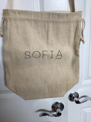 Bolso de playa Sofia by Vix beige lino forrado con cordón Foto 1 de 4